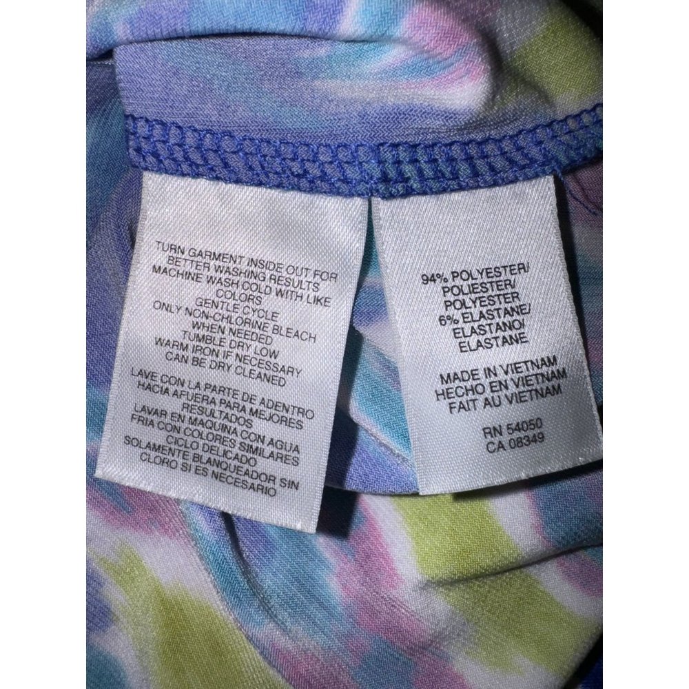 Jones New York Colorful Tye Dye Design Tunic Women Size XL - Picture 9 of 9